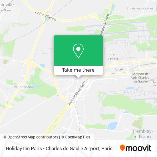Mapa Holiday Inn Paris - Charles de Gaulle Airport