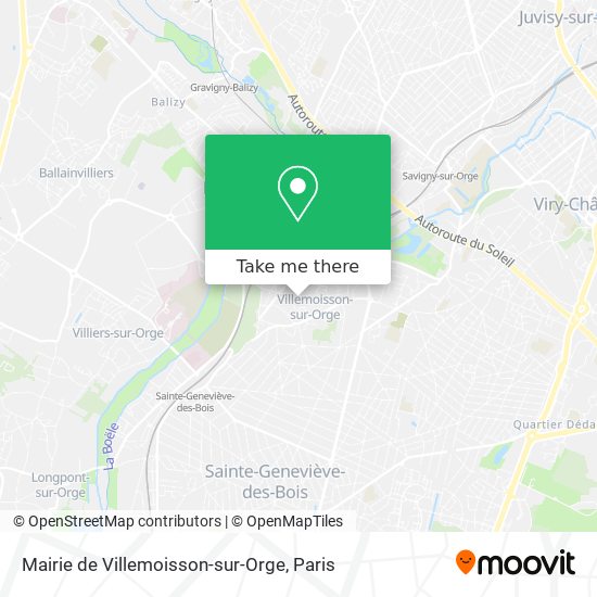 Mairie de Villemoisson-sur-Orge map