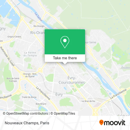 Nouveaux Champs map