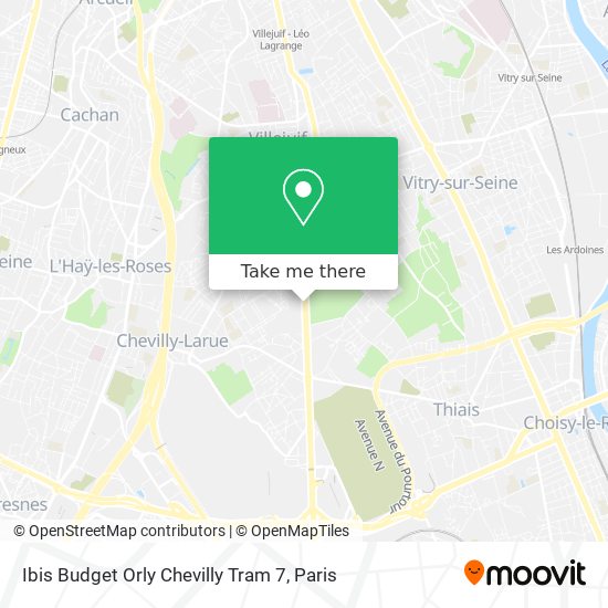 Ibis Budget Orly Chevilly Tram 7 map