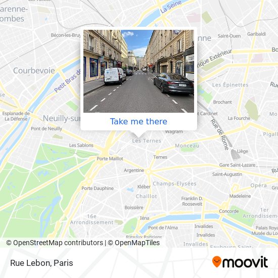Mapa Rue Lebon