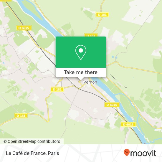 Mapa Le Café de France
