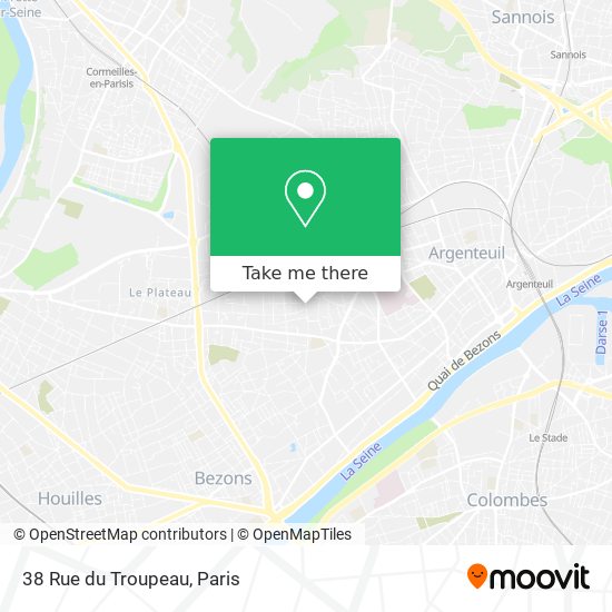 Mapa 38 Rue du Troupeau