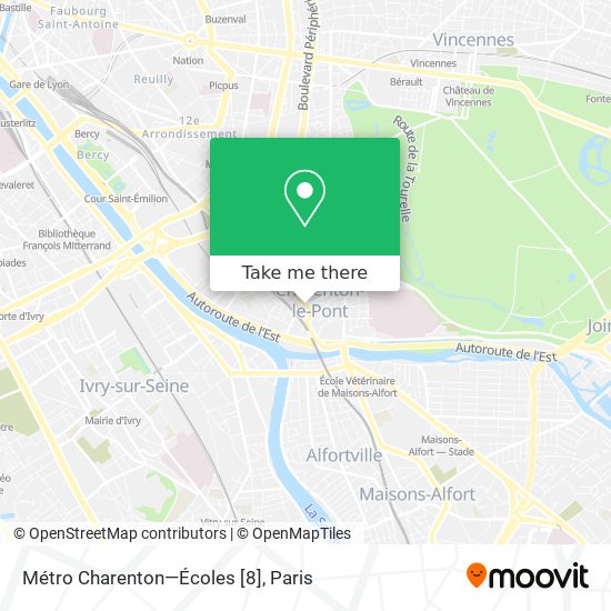 Mapa Métro Charenton—Écoles [8]