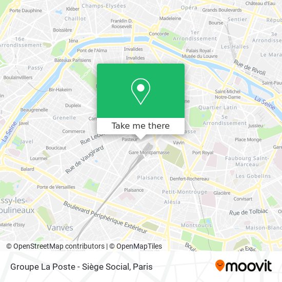 Groupe La Poste - Siège Social map