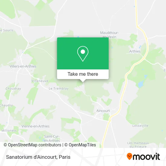 Sanatorium d'Aincourt map