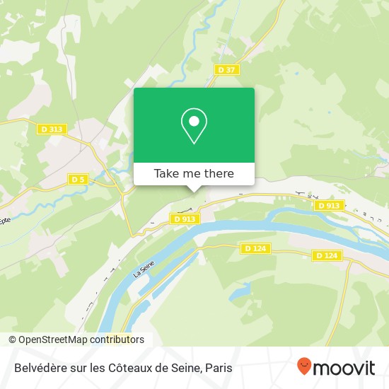 Belvédère sur les Côteaux de Seine map