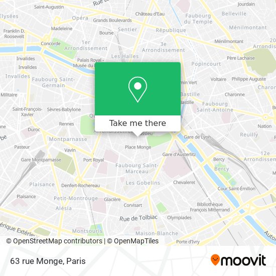 63  rue Monge map