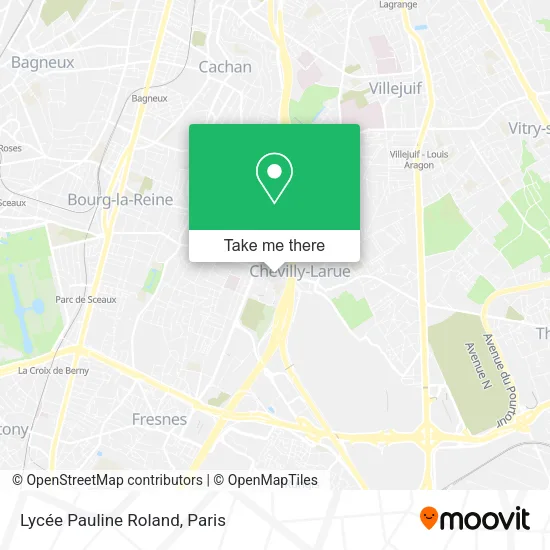 Lycée Pauline Roland map
