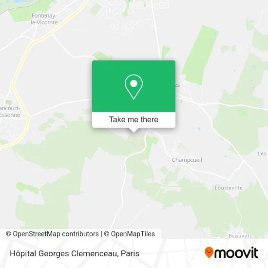 Hôpital Georges Clemenceau map