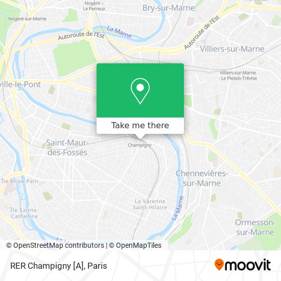 RER Champigny [A] map