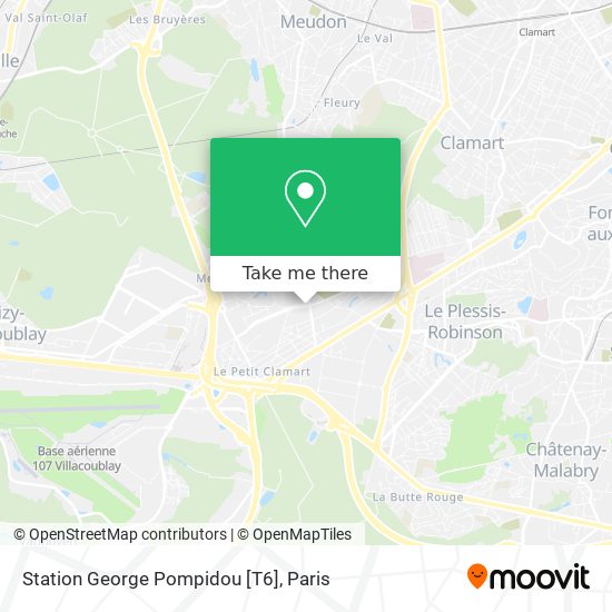 Station George Pompidou [T6] map