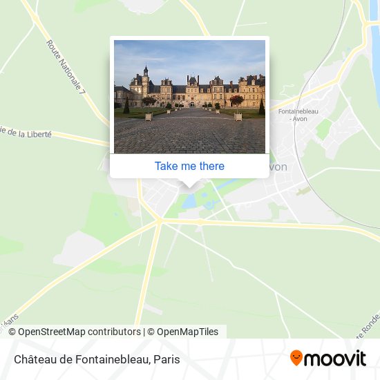 Mapa Château de Fontainebleau