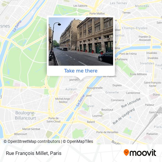 Mapa Rue François Millet