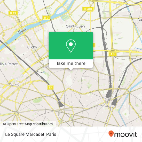 Mapa Le Square Marcadet