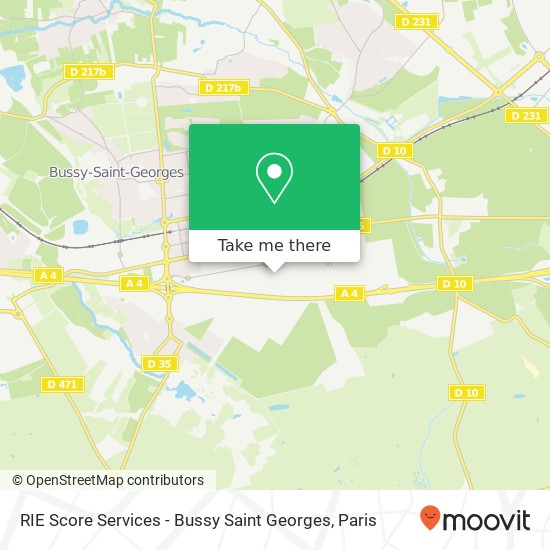 RIE Score Services - Bussy Saint Georges map