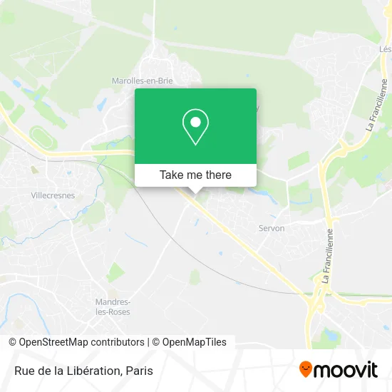 Rue de la Libération map