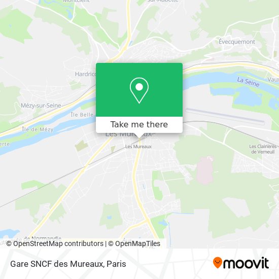 Gare SNCF des Mureaux map