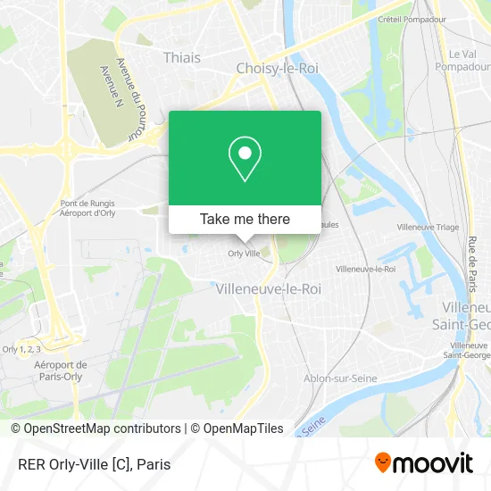 RER Orly-Ville [C] map