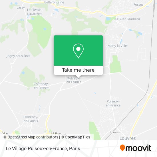 Mapa Le Village Puiseux-en-France