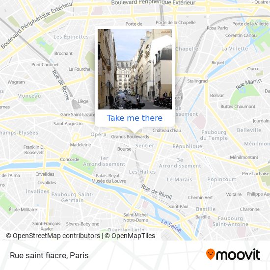 Mapa Rue saint fiacre