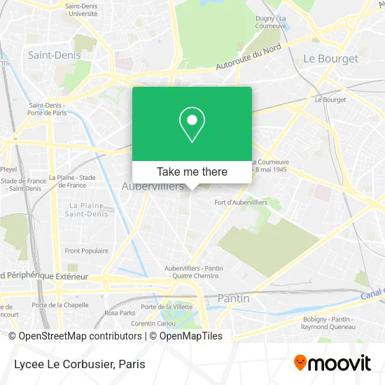 Lycee Le Corbusier map