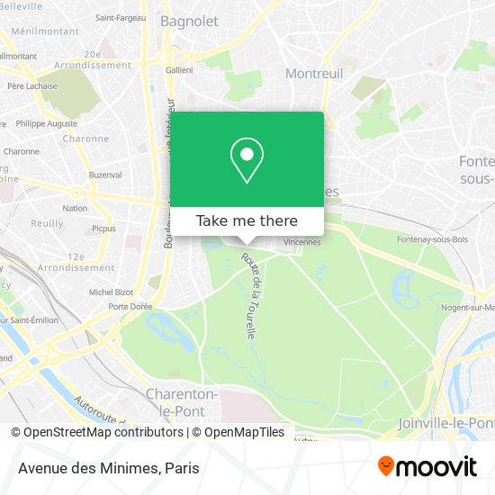 Avenue des Minimes map
