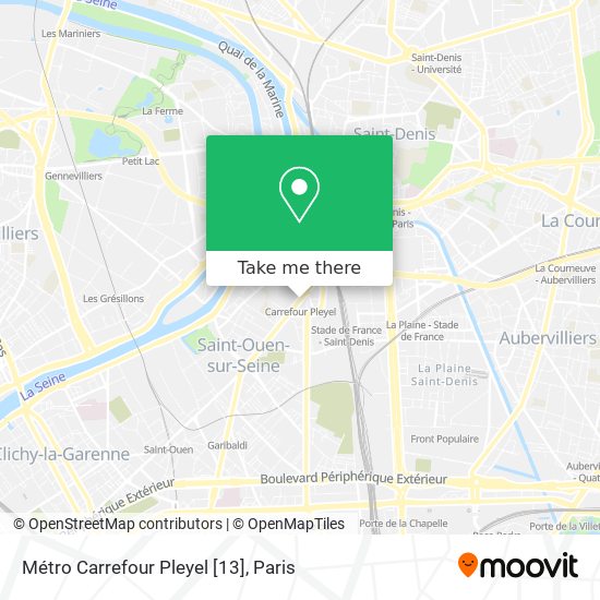 Mapa Métro Carrefour Pleyel [13]