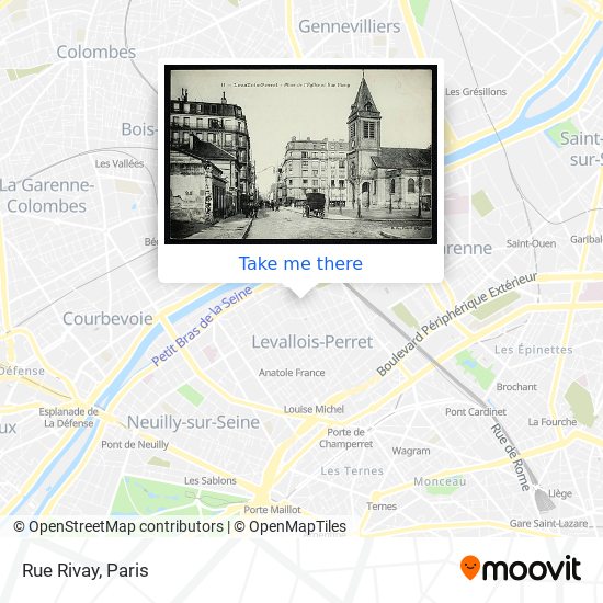 Mapa Rue Rivay