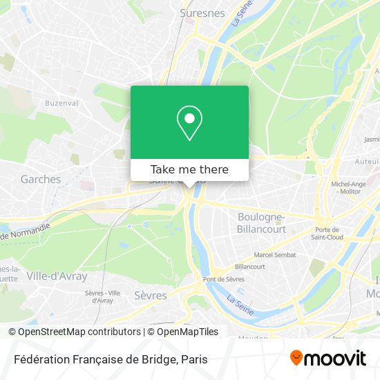 Fédération Française de Bridge map