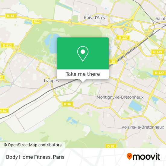 Mapa Body Home Fitness