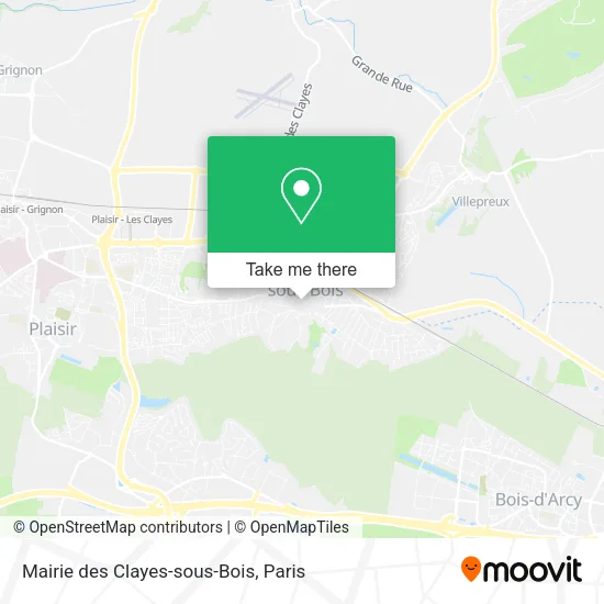 Mairie des Clayes-sous-Bois map