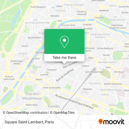 Square Saint-Lambert map