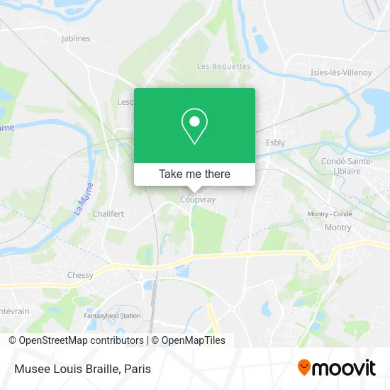 Musee Louis Braille map