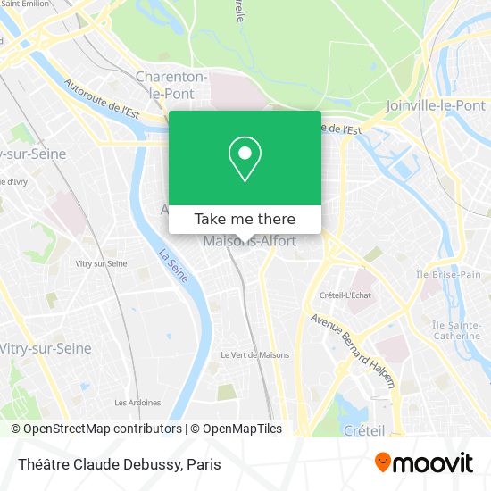Mapa Théâtre Claude Debussy