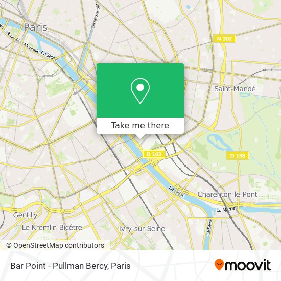 Bar Point - Pullman Bercy map