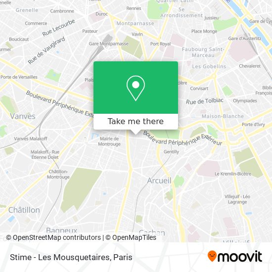 Mapa Stime - Les Mousquetaires