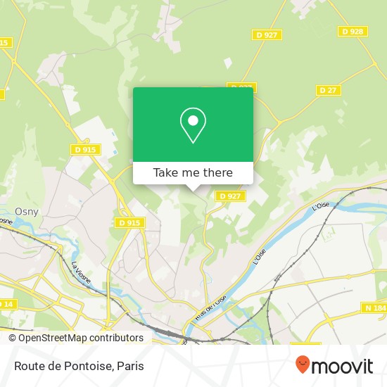 Mapa Route de Pontoise