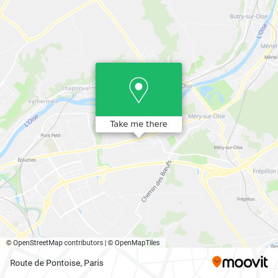 Mapa Route de Pontoise