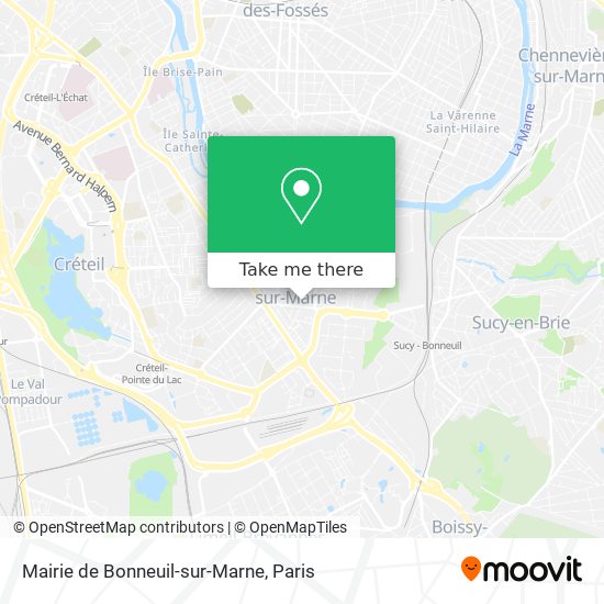 Mapa Mairie de Bonneuil-sur-Marne