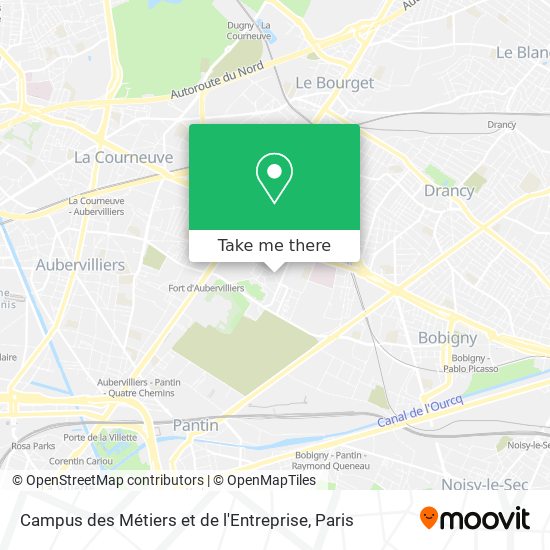 Campus des Métiers et de l'Entreprise map
