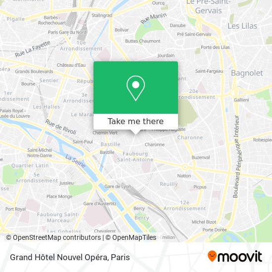 Grand Hôtel Nouvel Opéra map