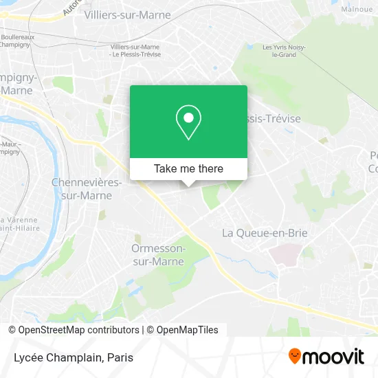 Lycée Champlain map