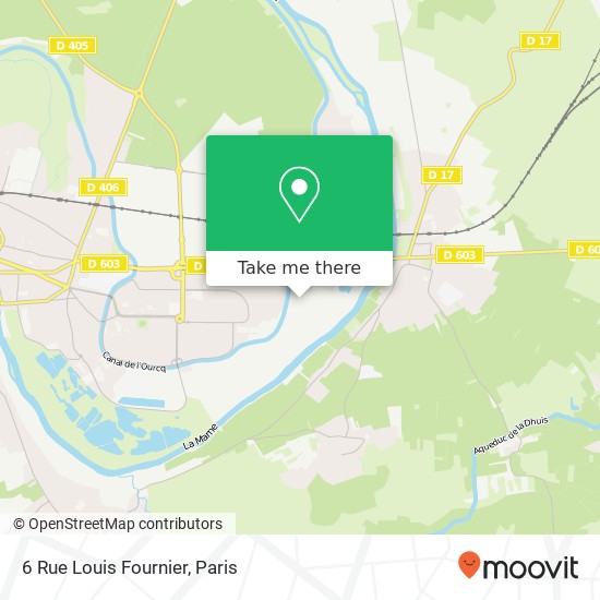 Mapa 6 Rue Louis Fournier