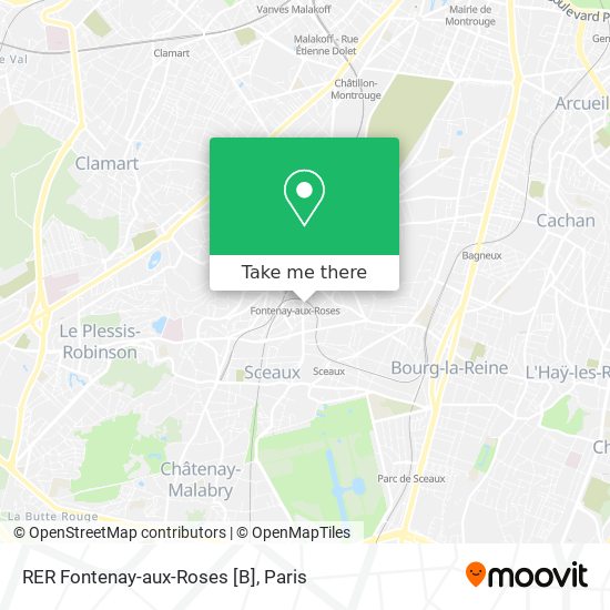 RER Fontenay-aux-Roses [B] map