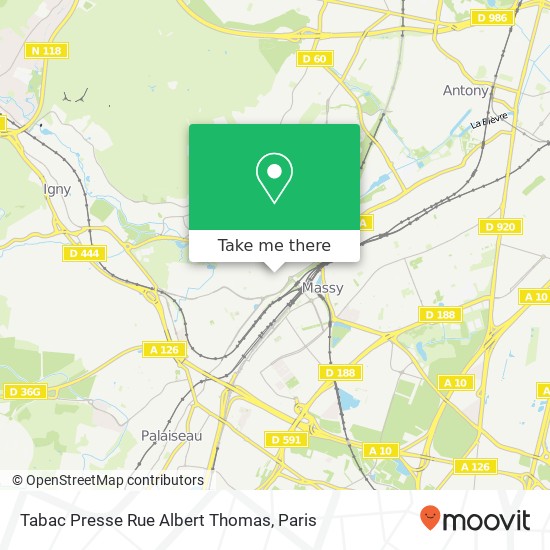 Tabac Presse Rue Albert Thomas map