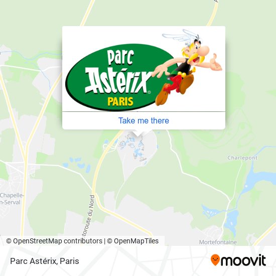 Parc Astérix map