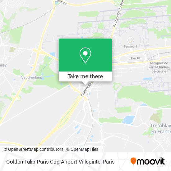 Golden Tulip Paris Cdg Airport Villepinte map
