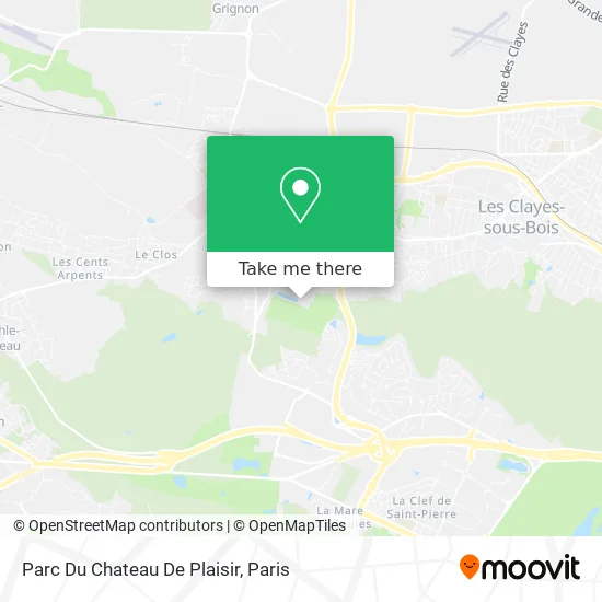 Parc Du Chateau De Plaisir map
