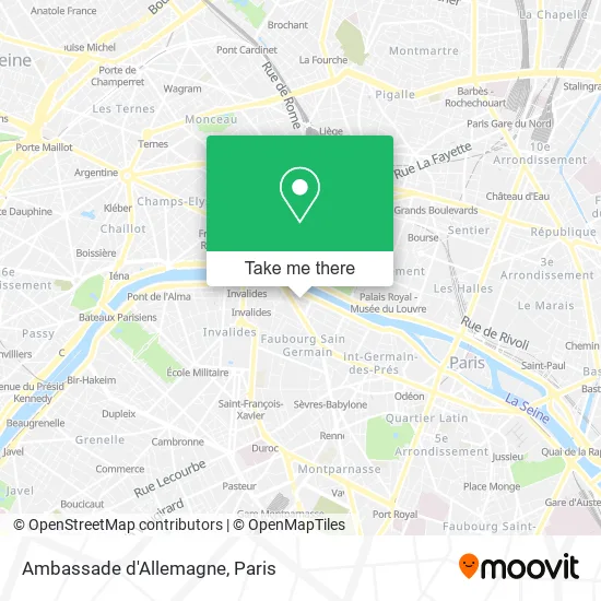 Ambassade d'Allemagne map